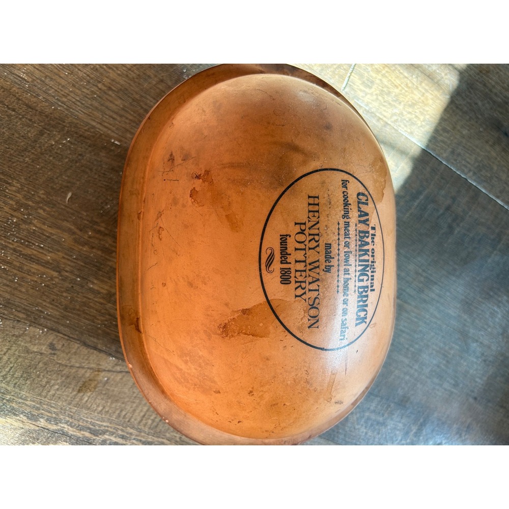 Henry Watson Pottery Original Clay Baking Brick Terracotta Roaster England